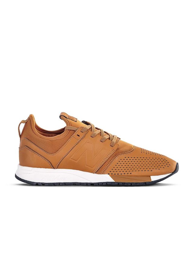 tenis new balance 247 casual masculino marrom hyped 91