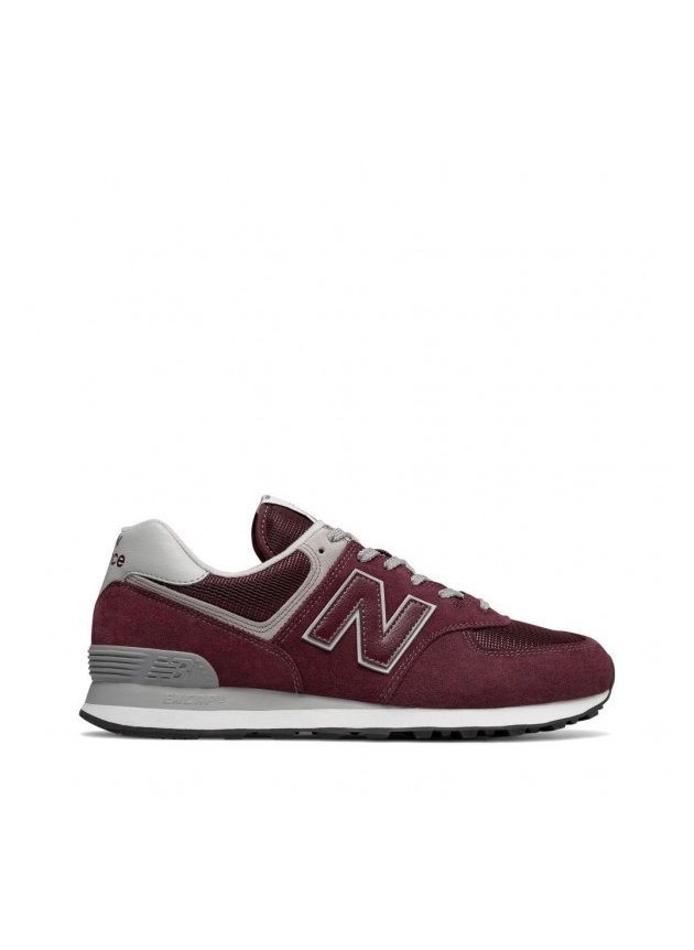 tenis new balance 574 bordo masculino casul hyped 91