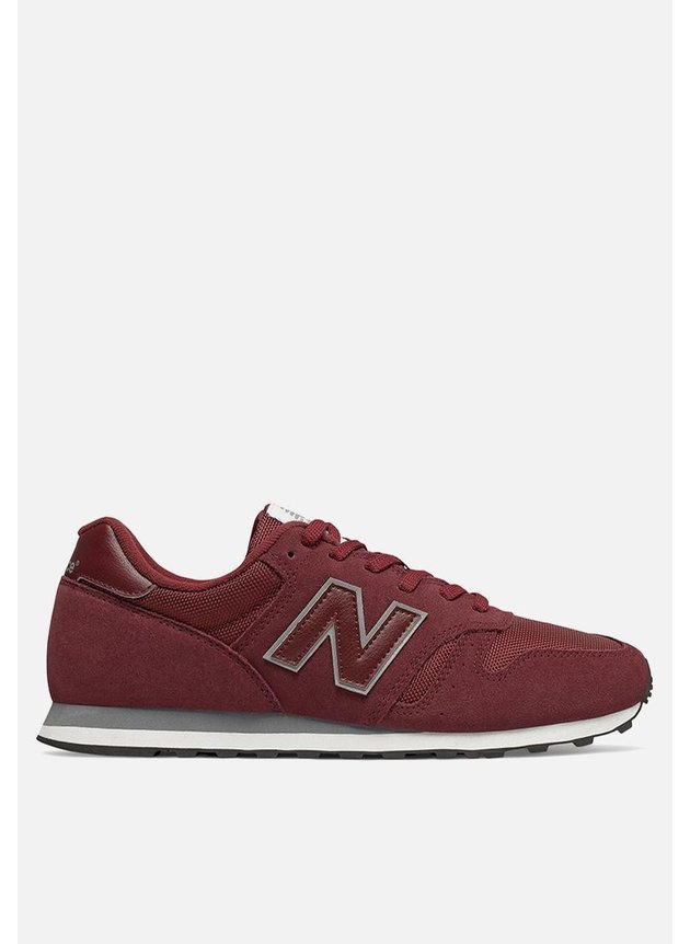 tenis new balance 373 bordo masculino casual hyped 91