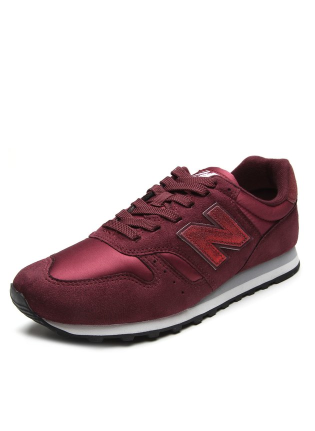 tenis new balance 373 feminino vinho casual hyped 91