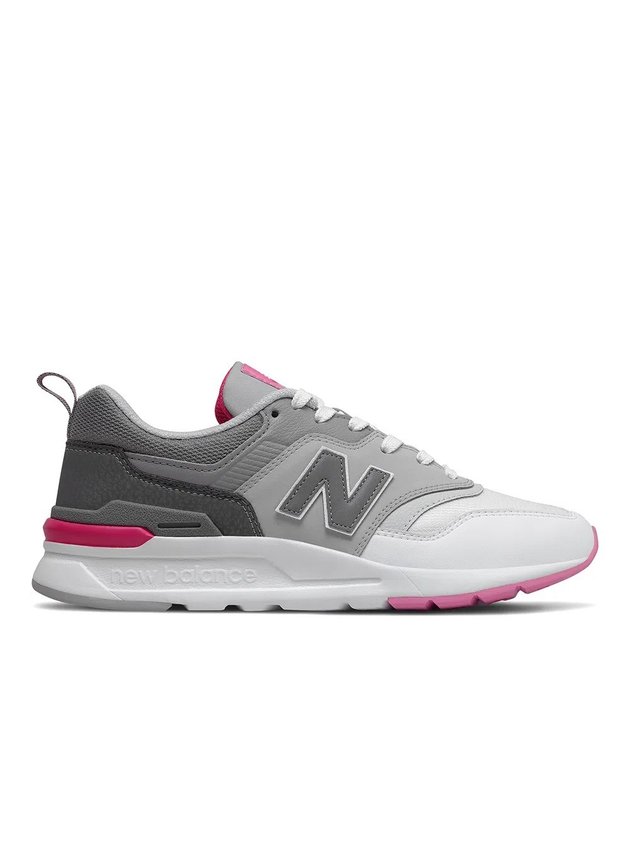 tenis new balance 997h feminino casual cinza branco rosa hyped 91