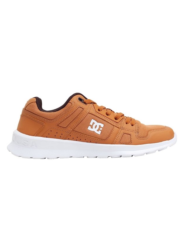 tenis dc shoes stag lite masculino brown brown white hyped 91