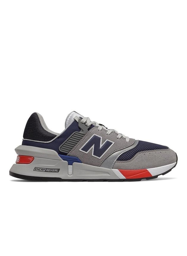 tenis new balance 997 sport casual cinza azul vermelho hyed 91