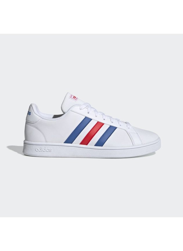tenis grand court base branco vermelho azul ee7901 01 standard hyped 91