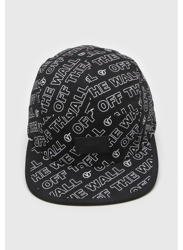 bone vans davis 5 panel aba reta preto hyped 91