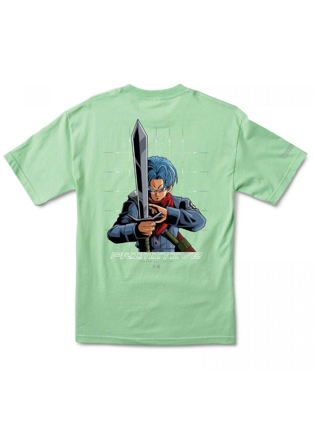 camiseta primitive x dragon ball z shadow trunk tee verde hyped 91