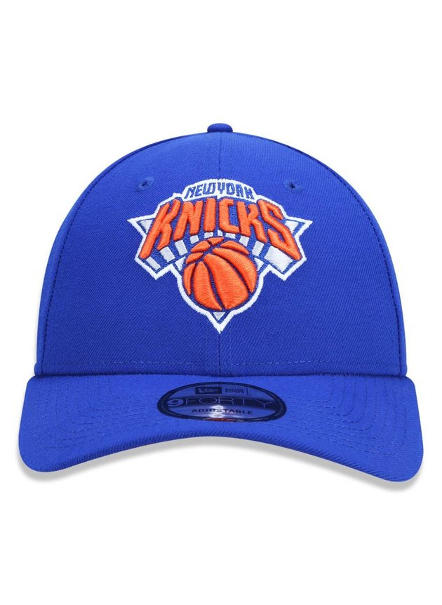 bone new era 9forty nba new york knicks aba curva azul laranja hyped 91 2