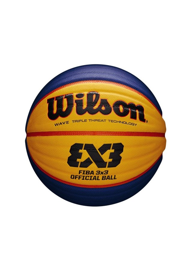 bola de basquete wilson fiba 3x3 oficial game azul amarelo hyped 91