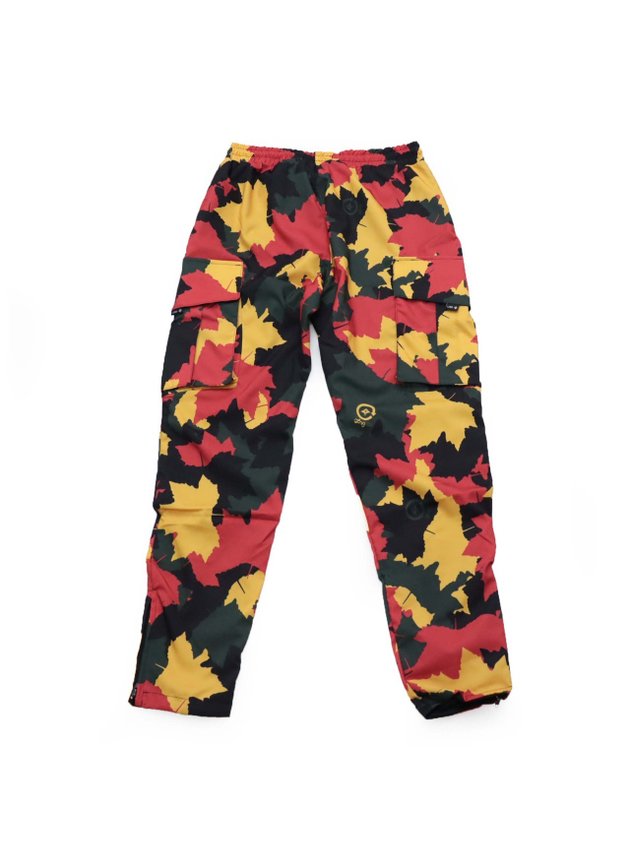 calca cargo lrg recruit vermelho amarelo camuflado hyped 91