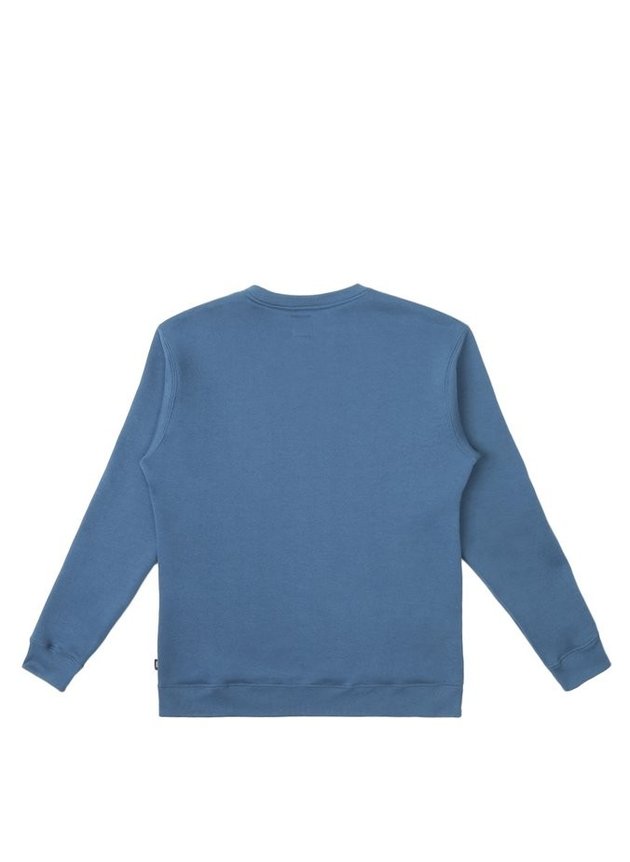 moletom careca vans basic crew fleece azul moroccan hyped 91 2