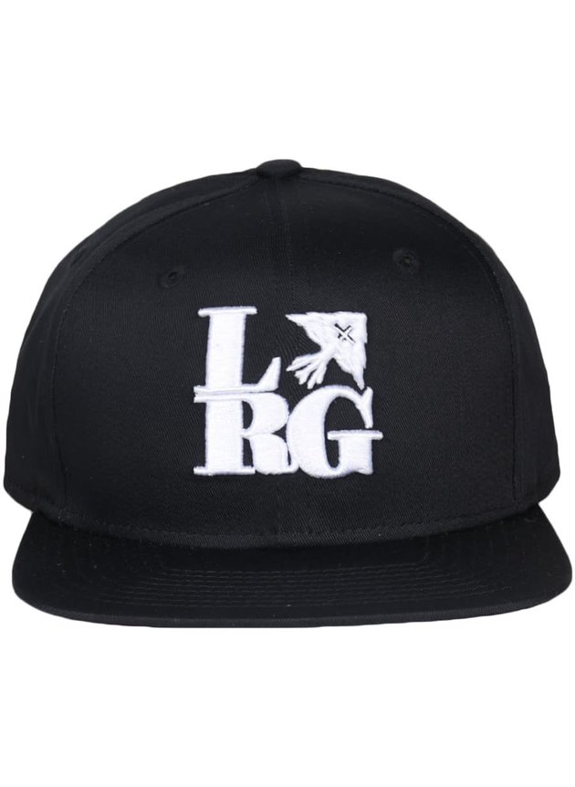 bone aba reta lrg front side snapback preto hyped 91