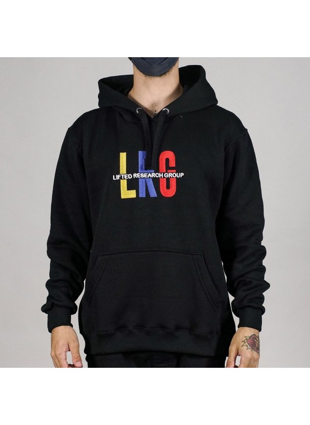 moletom lrg color canguru masculino preto hyped 91