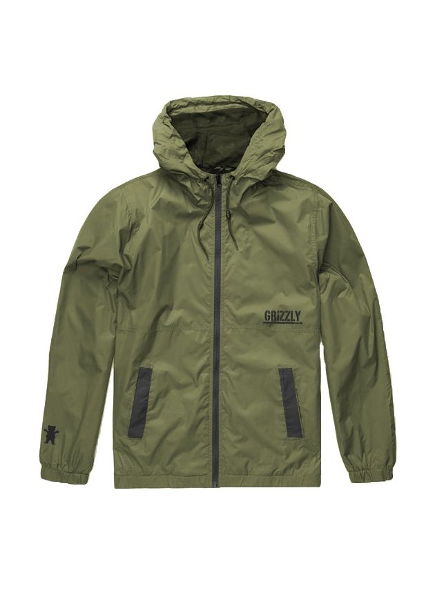 Jaqueta Corta Vento Grizzly Military Forest Green  hyped 91  3