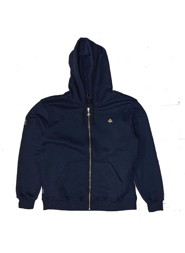 moletom lrg aberto vintage azul marinho hyped 91