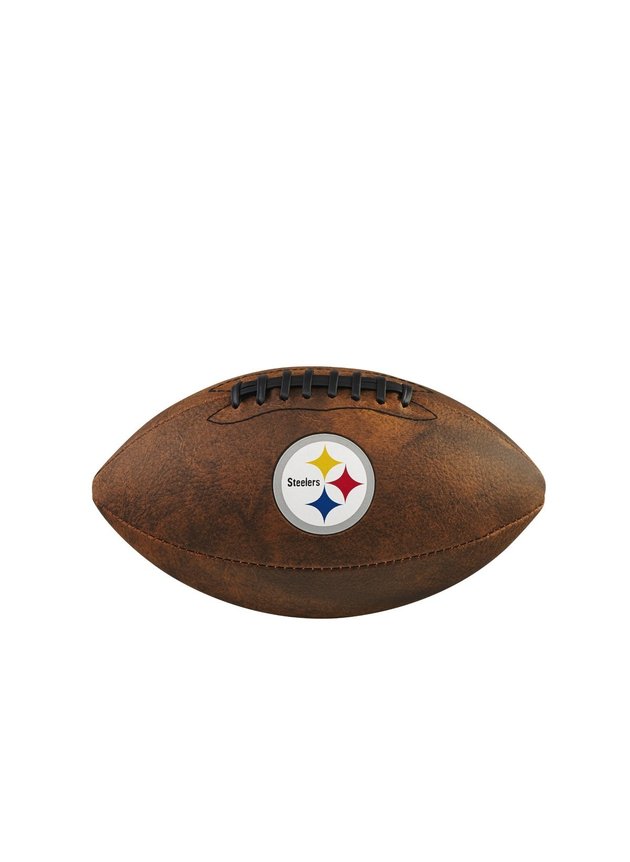 bola de futebol americano pittsburg steelers wilson marrom hyped 91