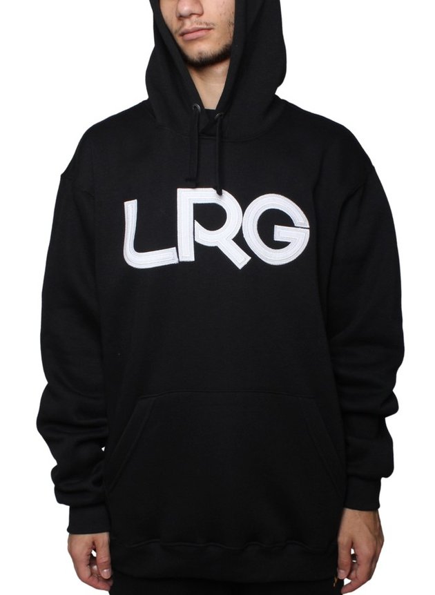 moletom canguru lrg size research preto branco hyped 91