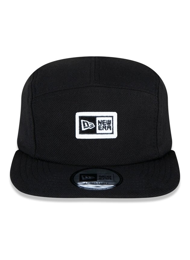 bone new era camper lock up 5 panel aba reta strapback preto hyped 91 2