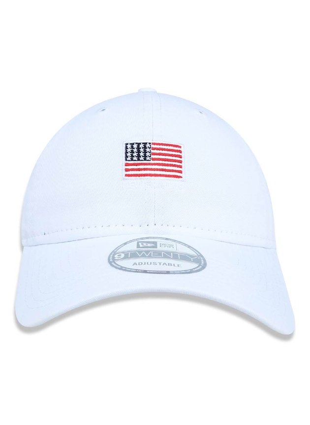 bone new era aba curva bandeira eua strapback branco hyped 91 2