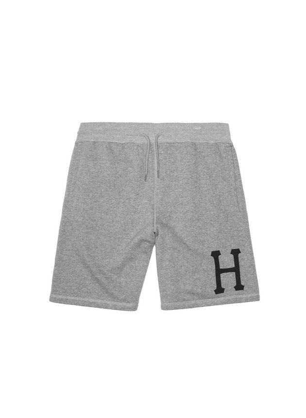 bermuda de moletom huf classic moletom mescla hyped 91