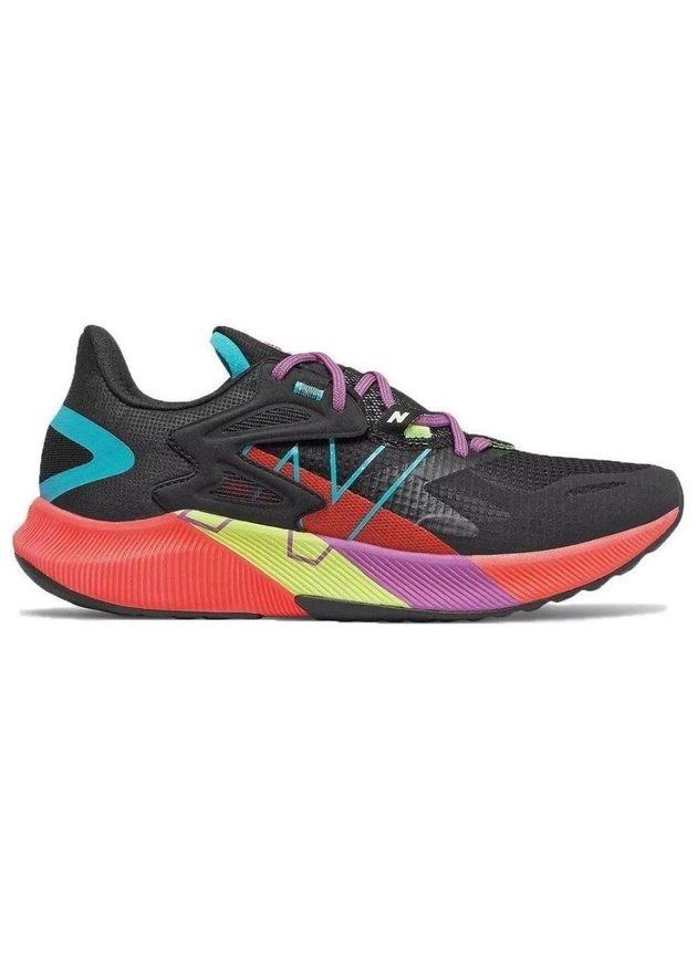tenis new balance propel rmx masculino preto amarelo laranja hyped 91