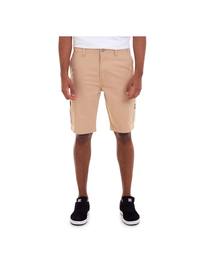 bermuda dc shoes cargo masculina bege hyped 91