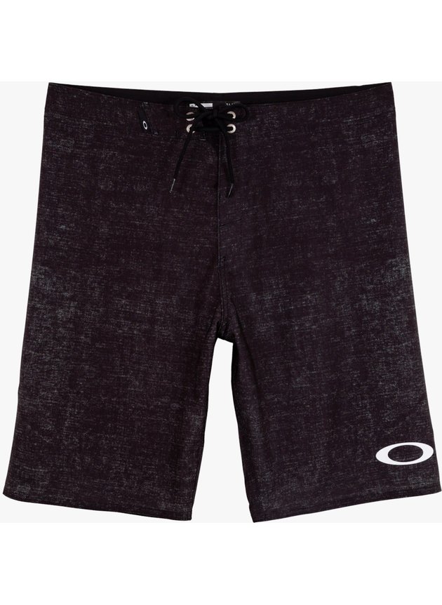 bermuda boardshort oakley basic de agua cinza escuro hyped 91
