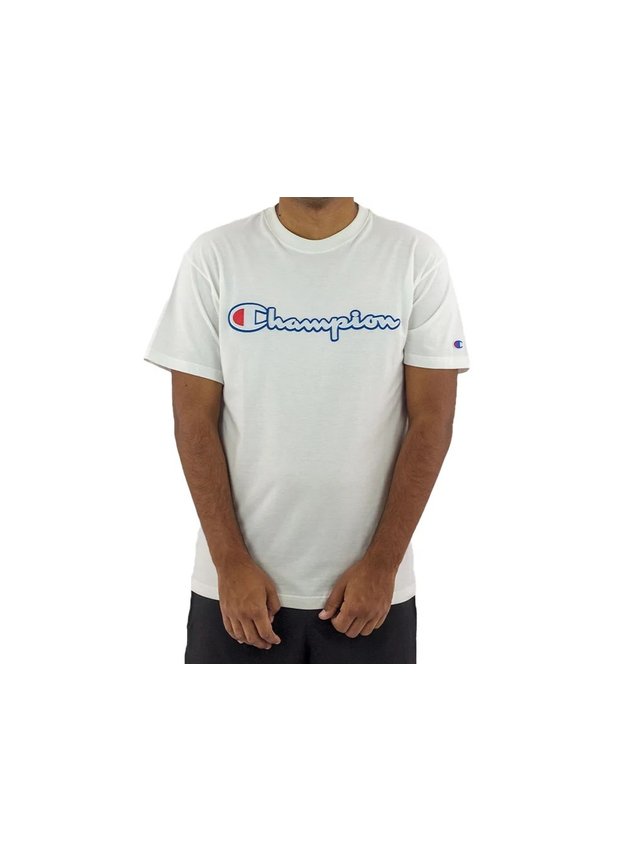 Camiseta Champion Life Patch Masculina   Branco   hyped 91