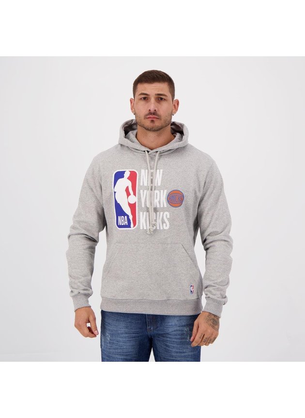 moletom canguru nba new york knicks cinza hyped 91