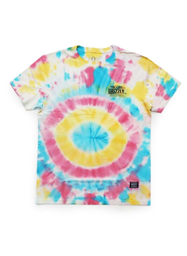 camiseta grizzly outdoor equip tie dye hyped 91