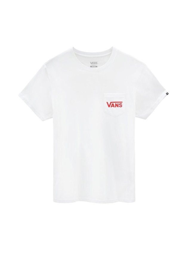 camiseta vans otw classic masculina branco vermelho hyped 91
