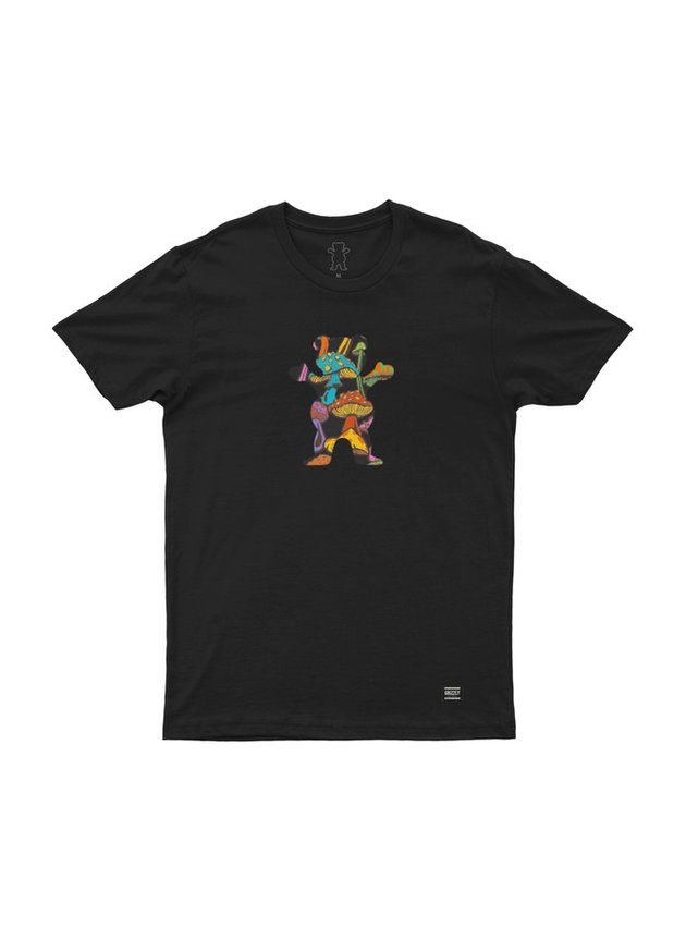 camiseta grizzly fungi og bear tee feminina preto hyped 91