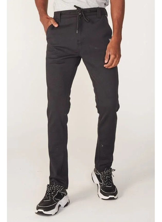 Cala Starter De Moletom Slim Masculina   Preto   hyped 91  6
