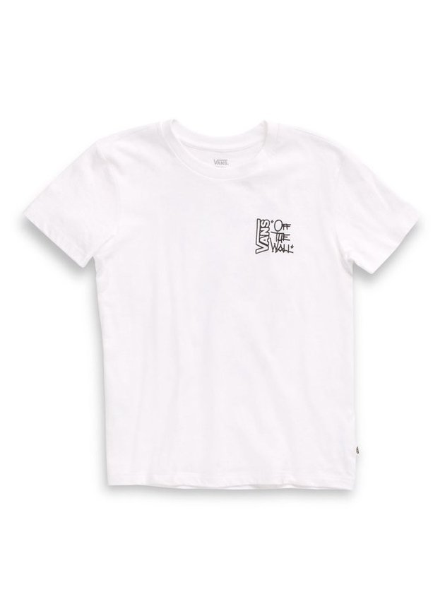 camiseta vans feminina color flash branco preto hyped 91