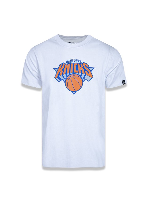 camiseta new era nba new york knicks logo branco hyped 91