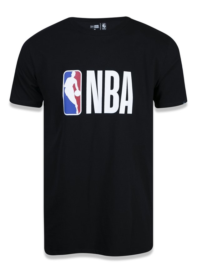 camiseta new era nba essentials logo masculina preto hyped 91