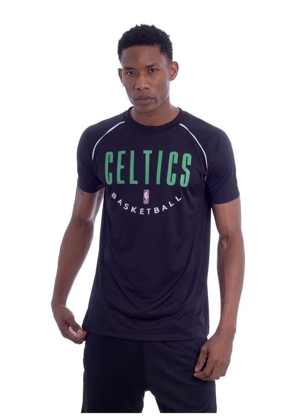 camiseta nba boston celtics special masculina preta verde hyped 91
