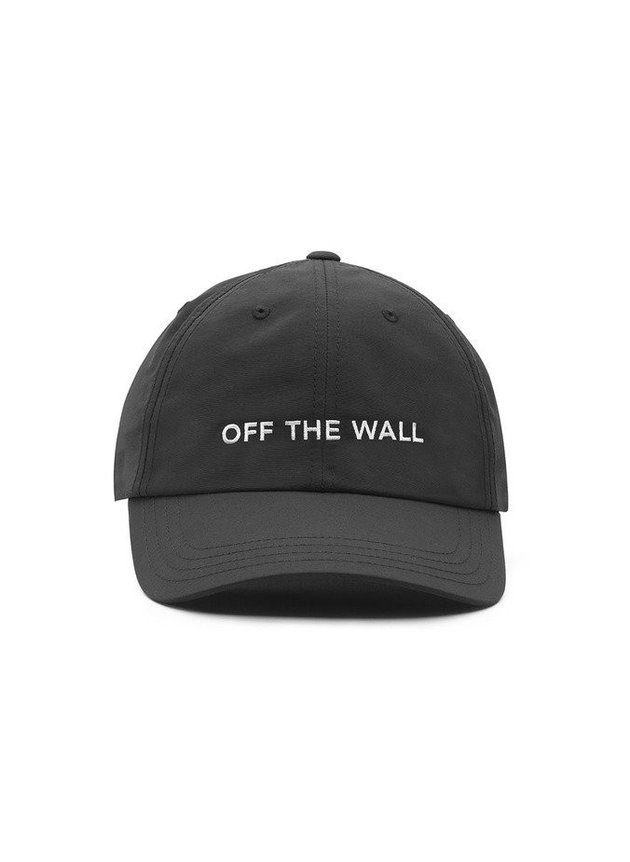 bone vans nylon court side aba curva strapback masculino preto branco hyped 91
