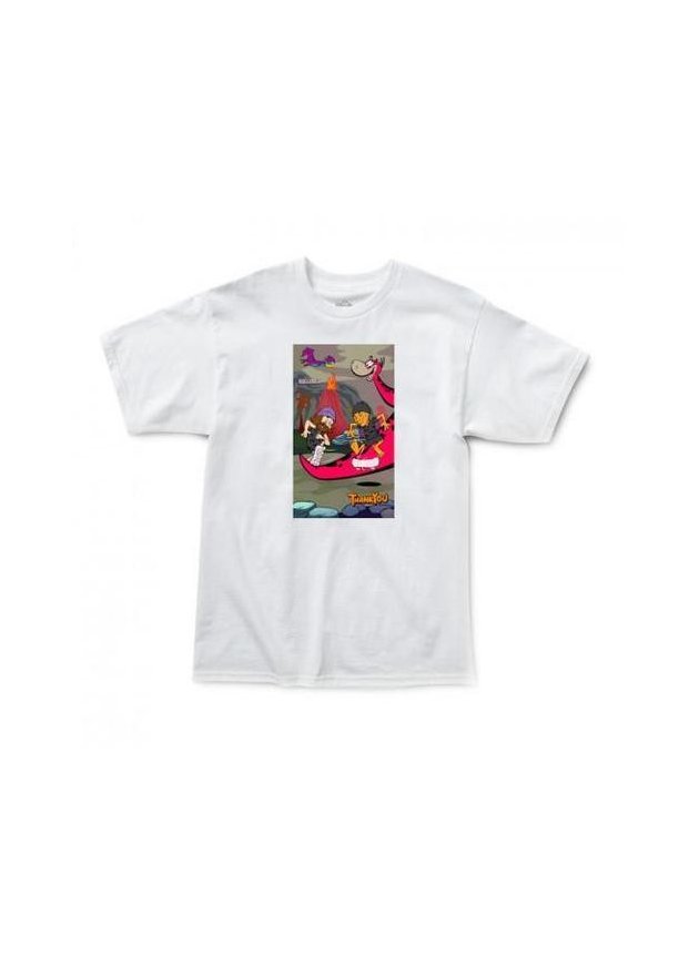 camiseta thank you stoneage tee masculina branco hyped 91