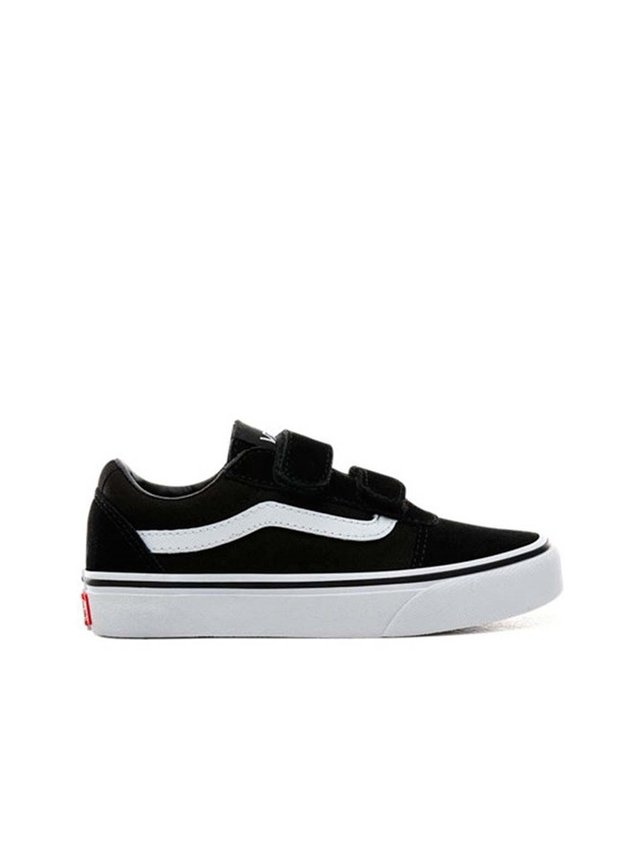 tenis infantil vans ward v preto branco hyped 91