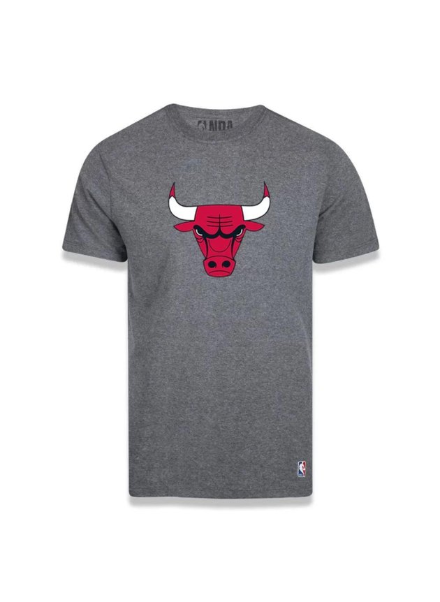 camiseta nba chicago bulls alto relevo masculino cinza escuro hyped 91