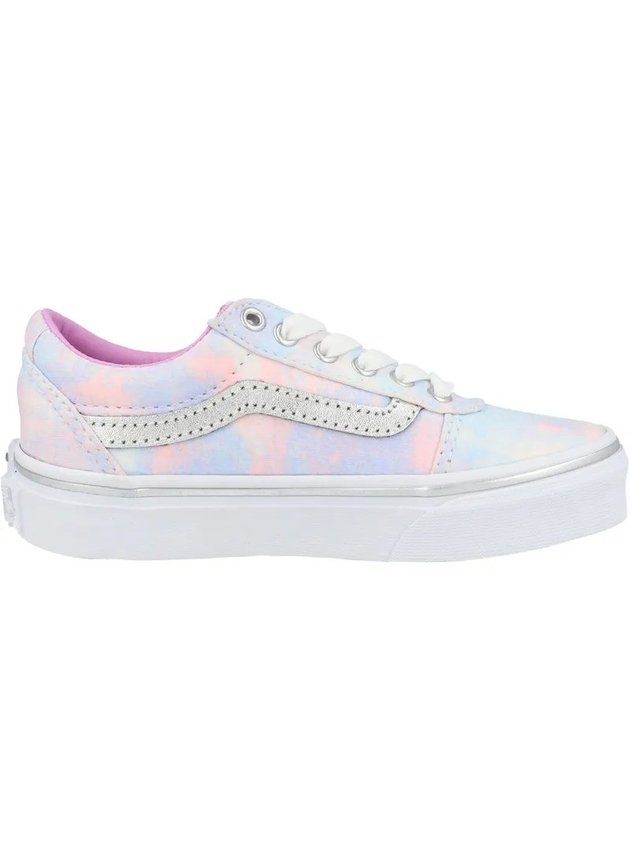 tenis vans ward infantil glitter tie dye hyped 91