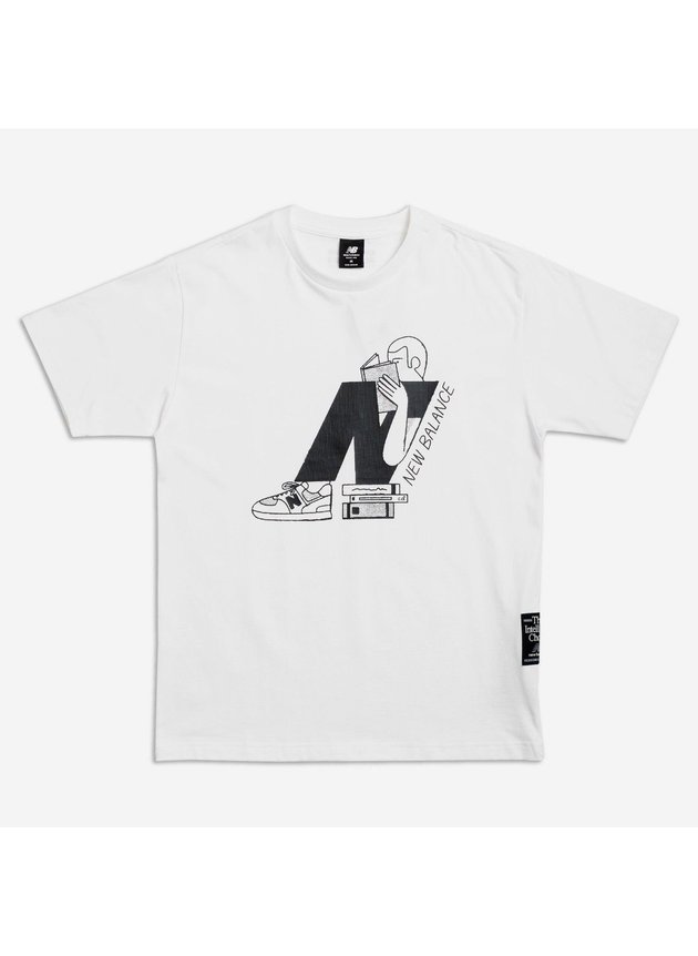 Camiseta New Balance Delorenzo N Masculina   Off White   hyped 91