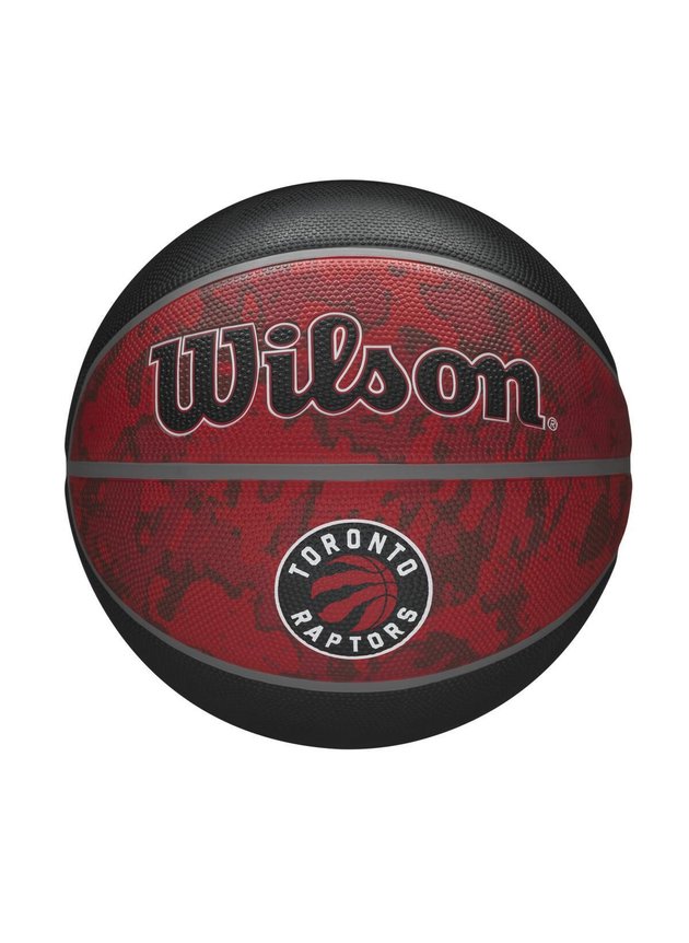 bola de basquete wilson toronto raptors nba team preto vermelho hyped 91