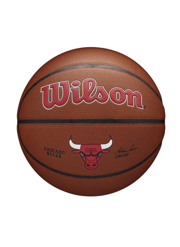 bola de basquete wilson chicago bulls nba alliance marrom hyped 91
