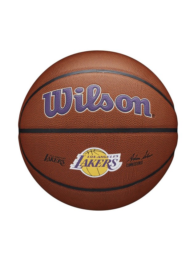bola de basquete wilson los angeles lakers nba alliance marrom hyped 91