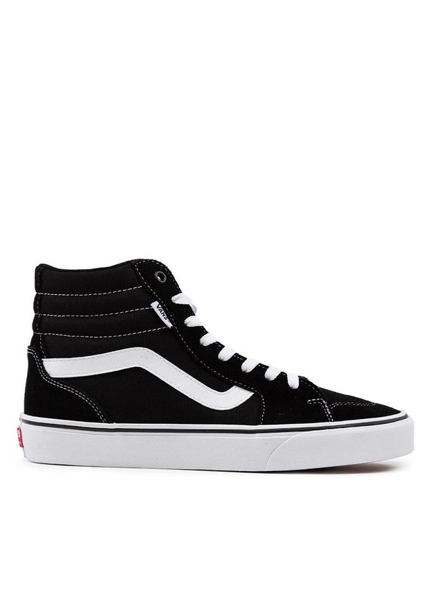 tenis vans filmore hi unissex preto branco hyped 91