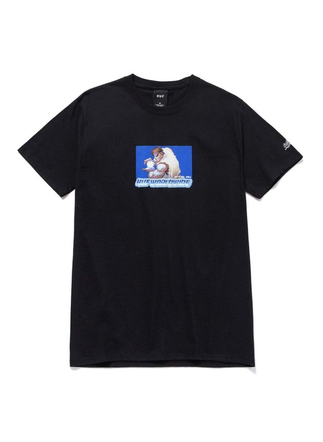 camiseta huf x street fighter ryu preto hyped 91