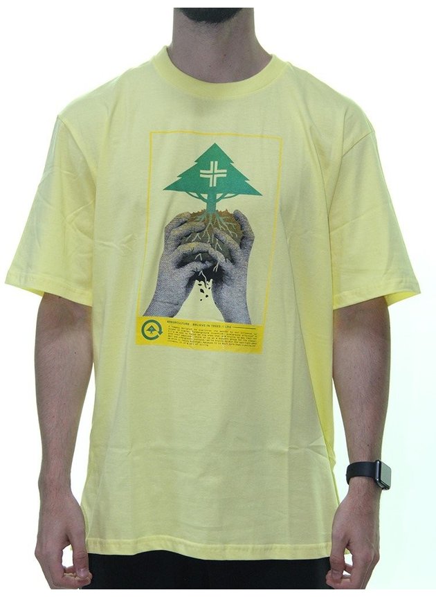 camiseta lrg arbor culture masculina amarelo hyped 91