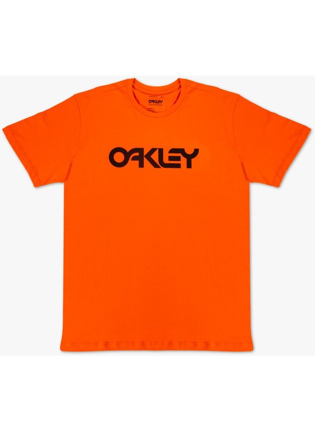 camiseta oakley mark 2 tee masculina neon orange hyped 91