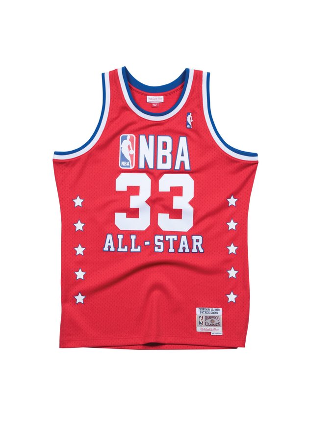 regata jersey mitchell ness nba all star 89 patrick ewing vermelho hyped 91